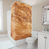 美しい木片 シャワーカーテン (インサイチュ)