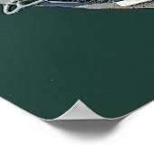 美しい木製ボートポスター！ ポスター (角)