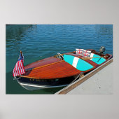 美しい木製ボートポスター! ポスター (正面)