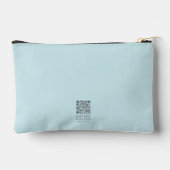 美しい木造クロス聖書の聖句パーソナライズされた アクセサリーポーチ (裏面)