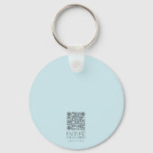 美しい木造クロス聖書の聖句パーソナライズされた キーホルダー (裏面)