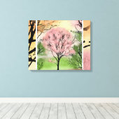 美しい木 – カスタマイズ可能なキャンバスプリント キャンバスプリント (インサイチュ (ウッドフロア))