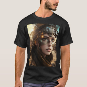 美しい未来的サイボーグ Tシャツ