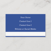 美しい本のつる（青）通話カード 名刺 (裏面)