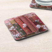 美しい本の棘（ピンク） コースター (左側)