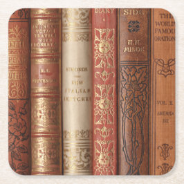 美しい本の棘（ベージュ） スクエアペーパーコースター