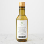 美しい材料とバーコードラベル離れのロゴ ワインラベル (正面)