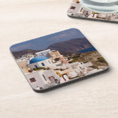 美しい村のオイアと白い建物 コースター (左側)