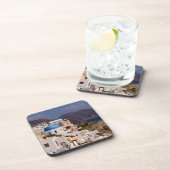 美しい村のオイアと白い建物 コースター (右側)