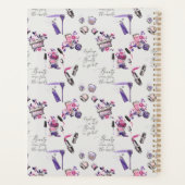 美しい来の内側のパターン プランナー手帳 (裏面)