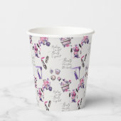 美しい来の内側のパターン 紙コップ (裏面)