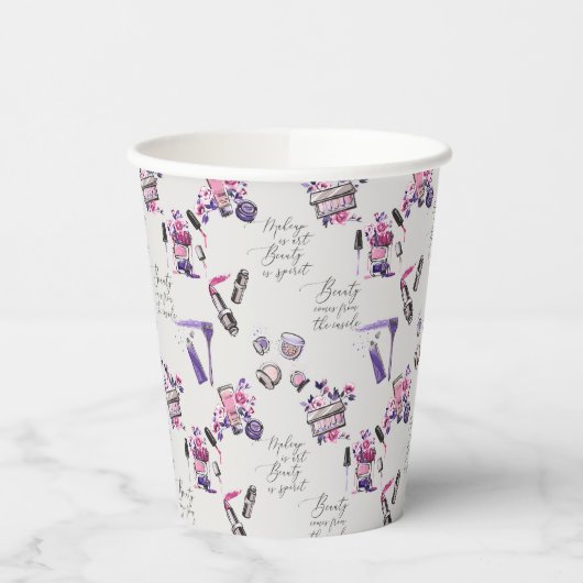 美しい来の内側のパターン 紙コップ (左)