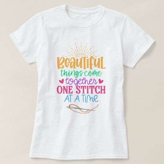 美しい来ものを一縫い Tシャツ (デザイン正面)