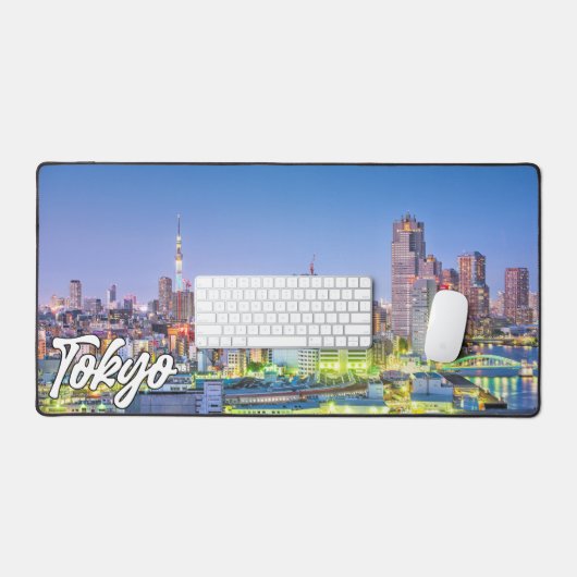 美しい東京，日本 デスクマット (キーボード&マウス)