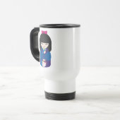 美しい東洋の中国ので日本のな人形 トラベルマグ (正面左)