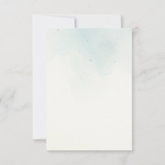 美しい松の木のメッセージカード ホリデーシーズン ノートカード (裏面)