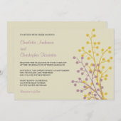 美しい果実のカスタムの結婚式招待状 招待状 (正面/裏面)