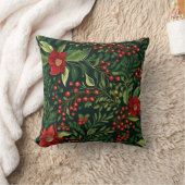 美しい果実の花クリスマス クッション (ブランケット)