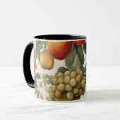 美しい果物と花をスタイル マグカップ (正面左)