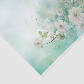 美しい柔らかいパステルの陰影の花 薄葉紙 (詳細)