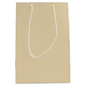 美しい柔らかい砂の背景 ミディアムペーパーバッグ (正面)