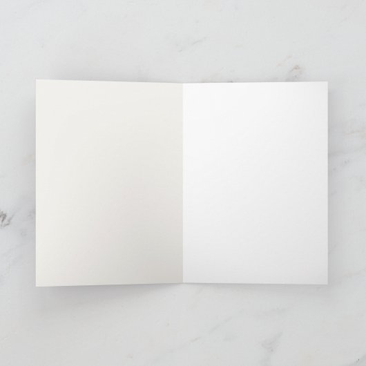 美しい柔らかい野草花カスタム誕生日 カード (内部)