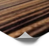 美しい栗の馬のビーチ ポスター (角)