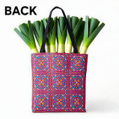 🤩美しい栗色とターコイズのアズレホス トートバッグ