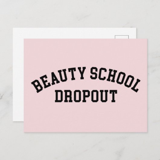 美しい校中退学おもしろい引用文 ポストカード (正面/裏面)