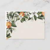 美しい桃と葉ありカラフルがとう エンクロージャーカード (裏面)