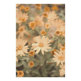 美しい桃色の花のフローラ ポスター