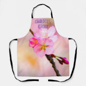 美しい桜さくらんぼ花 エプロン (正面)