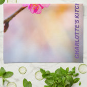 美しい桜さくらんぼ花 キッチンタオル (折り畳み)