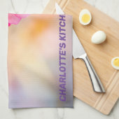 美しい桜さくらんぼ花 キッチンタオル (四つ折り)