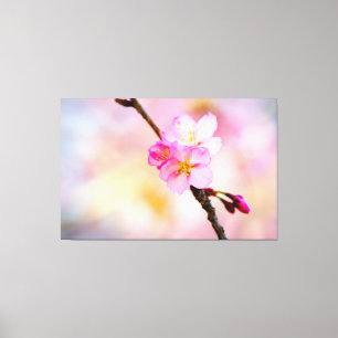 美しい桜さくらんぼ花 キャンバスプリント