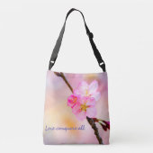 美しい桜さくらんぼ花 クロスボディバッグ (裏面)