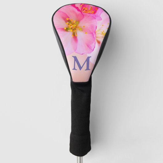美しい桜さくらんぼ花 ゴルフヘッドカバー (正面)