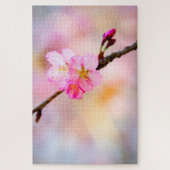 美しい桜さくらんぼ花 ジグソーパズル (縦)