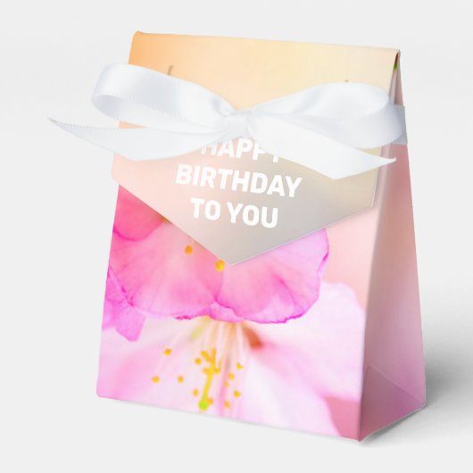 美しい桜さくらんぼ花 フェイバーボックス (正面サイド)