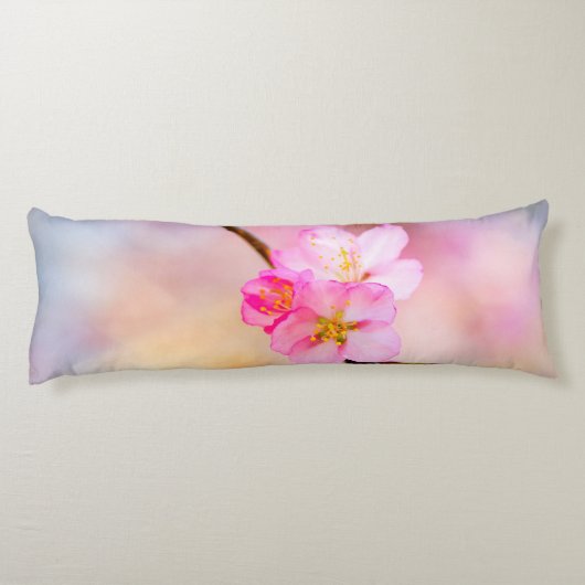 美しい桜さくらんぼ花 ボディピロー (裏面)
