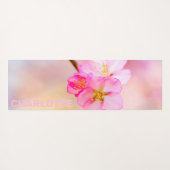 美しい桜さくらんぼ花 ヨガマット (裏面(横))