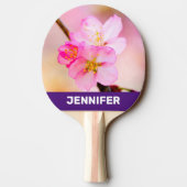 美しい桜さくらんぼ花 卓球ラケット (裏面)