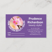 美しい桜さくらんぼ花 名刺 (裏面)