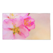 美しい桜さくらんぼ花 枕カバー (裏面-左)