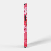 美しい桜の花のシームレスパターン iPhoneケース (右側面)