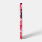 美しい桜の花のシームレスパターン iPhoneケース (左側面)