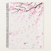 美しい桜の花のピンクの個人用プランナー プランナー手帳 (正面)