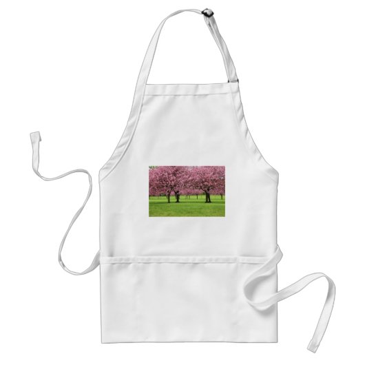 美しい桜の花柄 スタンダードエプロン (正面)