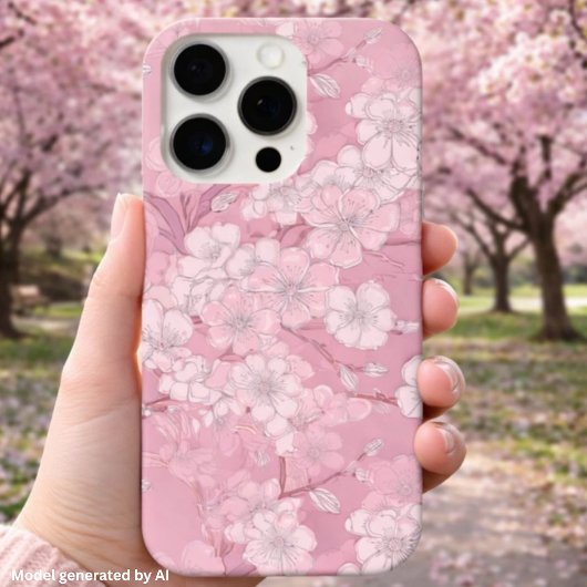 美しい桜デザイン - ピンクの花 Case-Mate iPhoneケース