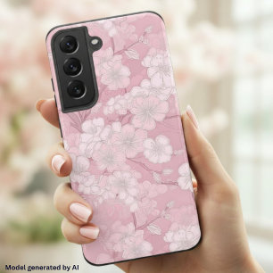 美しい桜デザイン - ピンクの花 SAMSUNG GALAXY S22ケース